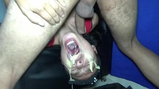 Messy Humiliation Deepthroat GIF