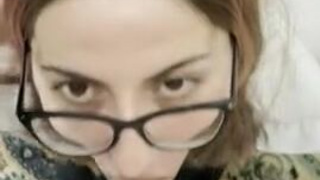 Nerd Glasses Face Fuck Deepthroat Blowjob Amateur GIF