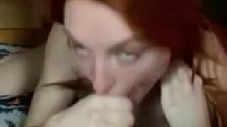 Redhead POV Lacy Lennon Deepthroat Blowjob GIF