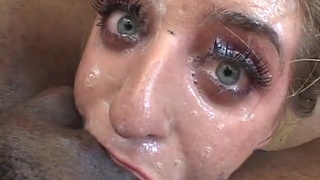 Sloppy Slave Saliva Innocent Hardcore Green Eyes Deepthroat Cute Blonde Big Dick GIF