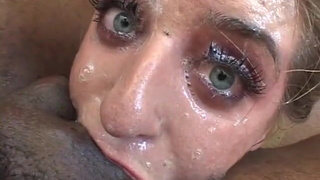 Sloppy Slave Saliva Innocent Hardcore Green Eyes Deepthroat Cute Blonde Big Dick GIF