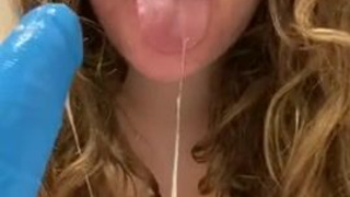 Spit Gagging Deepthroat Ahegao GIF