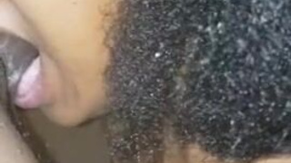 Thick Nerd Natural Tits Natural Ebony Couple Ebony Deepthroat Cute College Blowjob GIF