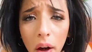 Teen Stockings Sex Orgasm Latina Deepthroat Cumshot Colombian Camel Toe Brunette Blowjob Amateur GIF